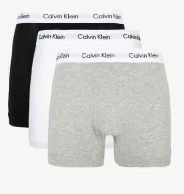 Calvin Klein 100% Authentic Herren Boxershorts Trunks - 3er Pack