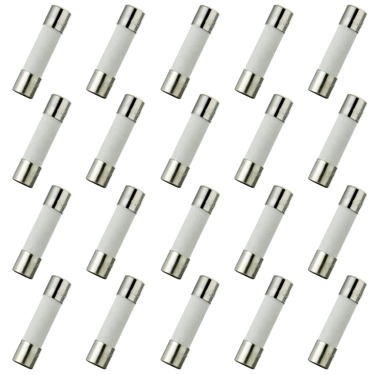 T6.3AH250V 5X20Mm 6.3A 250V Slow-Blow Ceramic Fuses | eBay