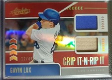 Gavin Lux Dual Relic 2020 Panini Absolute Grip It-N-Rip It #/49