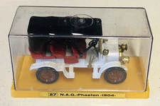 Ziss Euro Modell NAG Phaeton 1904 Diecast White With Case Made In Germany