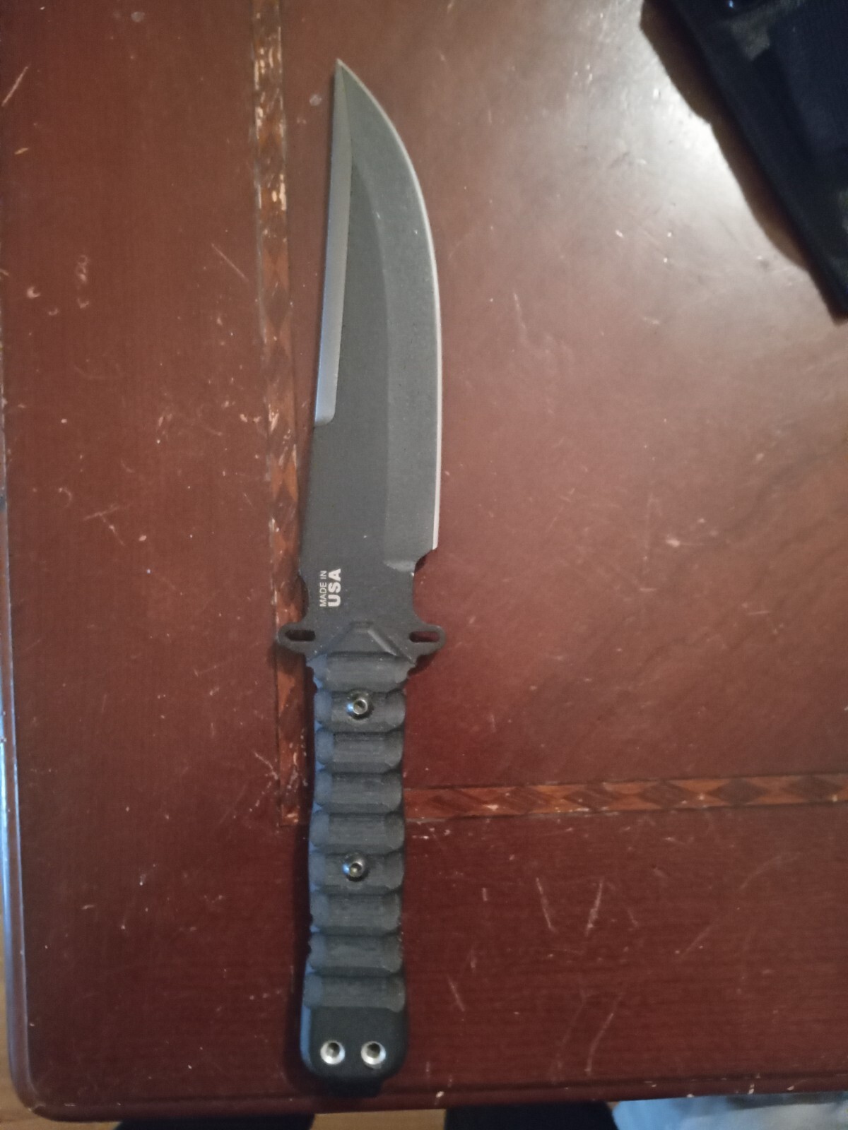 Tops ZERO30 Zero Dark 30 1095 High Carbon Steel Black Fixed Blade Knife