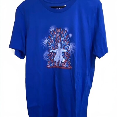 The Chive 4th of July Fireworks Abaraham Lincoln T-shirt Blue Men's Size Large.