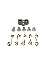 Dzus Button Steel Slotted Quarter Fastener Springs Tab Plates Free Rivets 5 Kits
