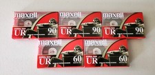 Lot of 5 MAXELL Blank Cassette Tapes UR 90 UR 60 SEALED NEW