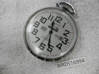 MARCEL SWISS 17 JEWEL RAILROAD POCKET WATCH TRAIN