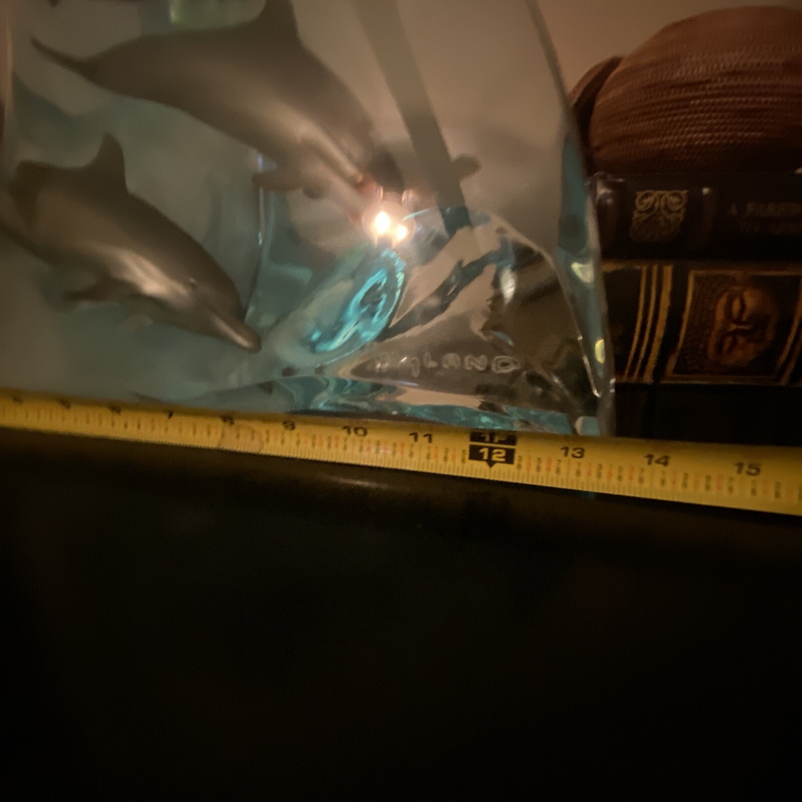 Wyland Sculpture of Dolphins Lucite Limited Edition 1851/2000 Beautiful