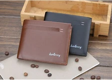 Man's Leather Coin Wallet Bifold Multi-card Slot Wallet ID Card Pocket Purse US