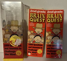 Brain Quest Learning Card Game 2nd Grade Age 7-8 Child Homeschool Classroom