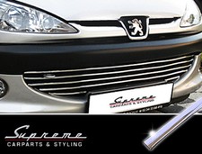 Peugeot 206 and CC SW Chrome Trim for Lower Grille 3M 5 Struts Sport