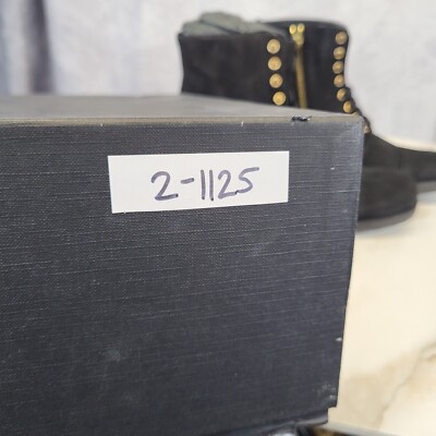 ORO Los Angeles Cap Toe Combat Black Crepe Suede Lace Up Zip  display picture 1