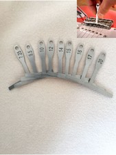 Set of 9 Understring Radius Gauge for Guitar Luthier Tools for Bridge Saddle
