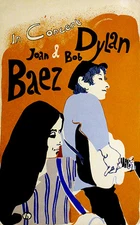 Bob Dylan & Joan Baez - 1968 - Poster