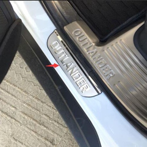For Mitsubishi Outlander Stainless Steel Door Sill Scuff Plate Sticker - Picture 3 of 3