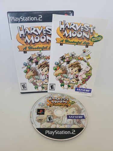 Harvest Moon A Wonderful Life Special Edition PlayStation 2 PS2 Authentic CIB