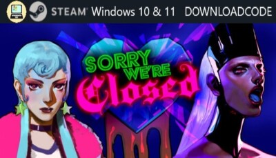 NEU PC Computer Spiel Sorry Were Closed für Windows 10 11 STEAM Download Code