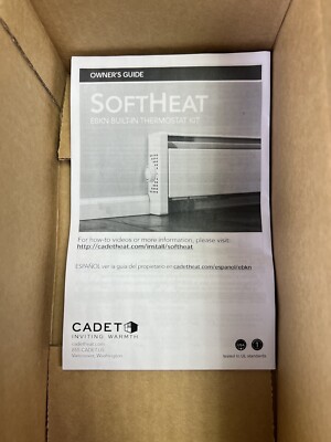Cadet EBKNW PART 13170 SoftHeat 25 Amp Thermostat White - NEW! 27418131706  | eBay