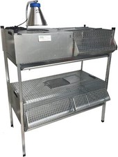 Gabbia Riscaldata Allevatrice + Gabbia Svezzamento per Pulcini/Quaglie