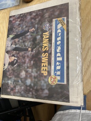 1998 Newsday Yanks Sweep October 22nd Sports Final Sealed