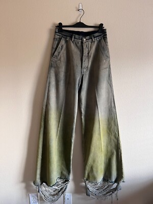 Rick Owens LUXOR Tailored Belas Acid Degrade - Size 48 - Pearl - Brand New