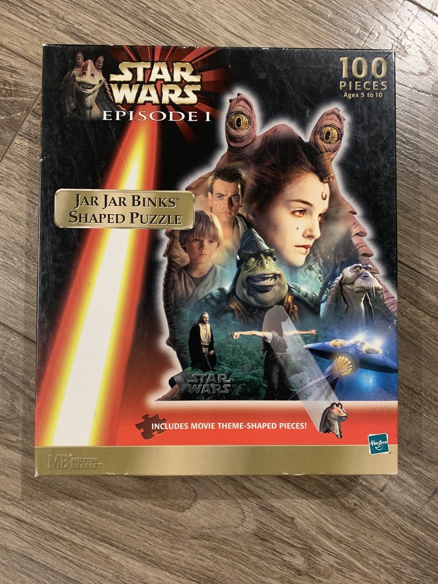 Hasbro STAR WARS Jar Jar Binks Shaped Puzzle 100 Character Shaped