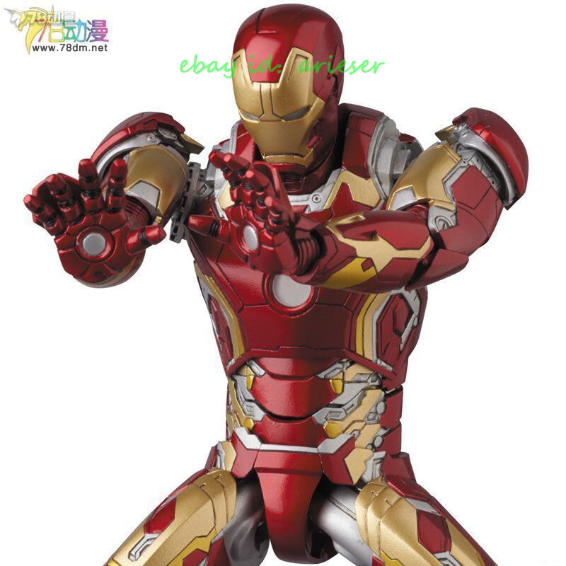 Perfect Medicom Mafex No.013 Iron Man Mk43 Action Figure New In