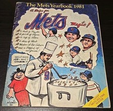 1981 New York Mets Yearbook Signed By John Stearns/Neil Allen JSA Certfied MLB