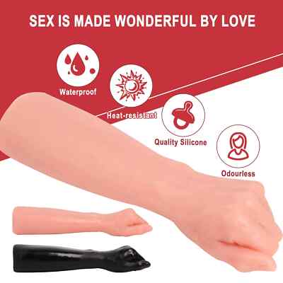 fist anal plug Huge Realistic Anal Butt Plug Tapered Fisting Finger Hand Forearm Dildo Sex  Toys
