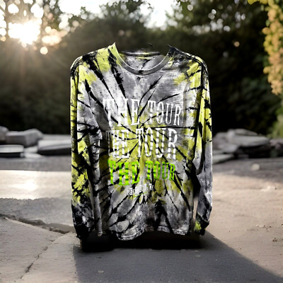 Beetlejuice The Musical ''The Tour'' Tie Dye Graphic T Shirt Long Sleeve SMALL