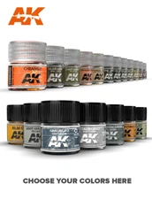 AK Interactive Real Color Air Single Paint Line 10ml - RC285 thru RC342