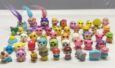 Squinkies Mixed LOT OF 54-Cat-Lamb-Monkey-Pony-Baby-Tiger-Frog-Elephant-etc-Gift