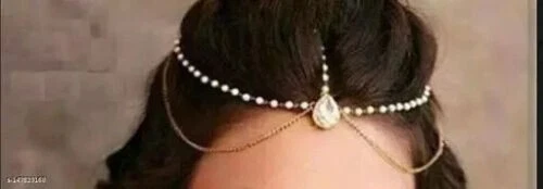 Beautiful Designer Indian Mangtikka Classic Woman's Hair & Head Simple Jewelry - Picture 3 of 3