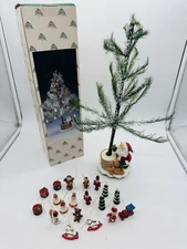 Vintage Holiday At Linens’n Things Revolving Musical Tree Wooden Ornaments WORKS