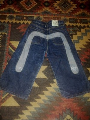 Vintage Evisu Y2K Short Jeans Denim Size 34