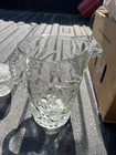 Vintage Anchor Hocking Prescut 60 oz. Clear Glass Pitcher