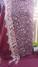 Unstitched pakistani indian marina winter printed suits with wool shawl
