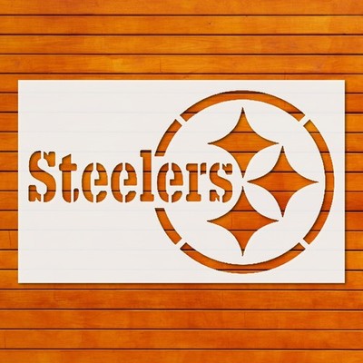Reusable Steelers Stencil Template for Wall Art & DIY Crafts by StencilAir