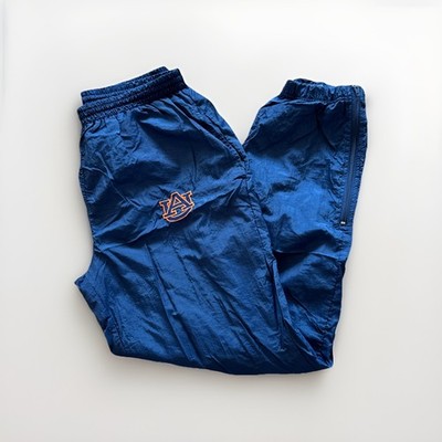 Auburn Tigers Track Pants Mens L Blue Vintage Wind 90s NCAA Retro Wind