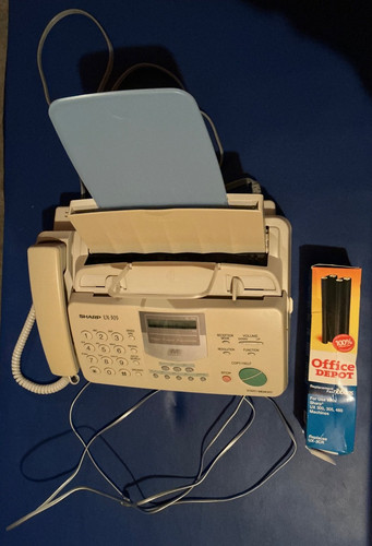 Sharp UX-305 Plain Paper Fax Machine Copier w New Roll of Imaging Film