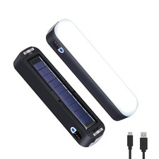 Solar Rechargeable LED Magnetic Work Light Bar 5500mAh,6500K Daylight Portable E