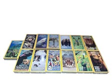 13 Brand New Factory Sealed VINTAGE National Geographic VHS Tapes.