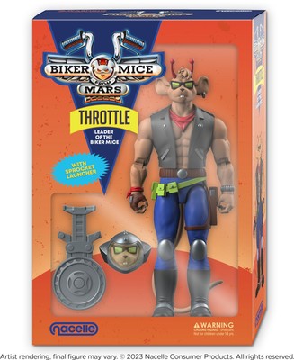 Nacelle Consumer Products Biker Mice from Mars: Throttle Action Figure