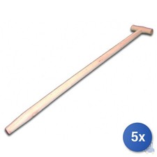 5x Spatenstiel Holzgriff T-Griff