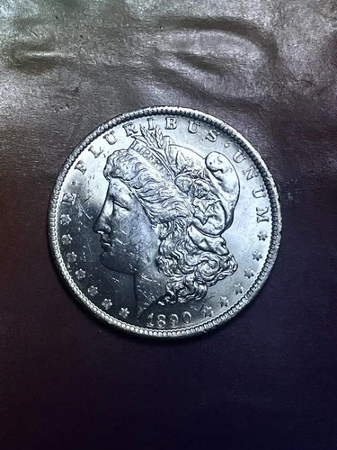1890 O Morgan Dollar BLAZING WHITE CH BU