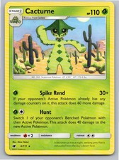 2017 POKEMON CACTURNE CRIMSON INVASION 6/111 R NM A66001 FREE S&H