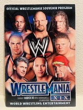 WWE Wrestlemania XIX 19 Official Program McMA...