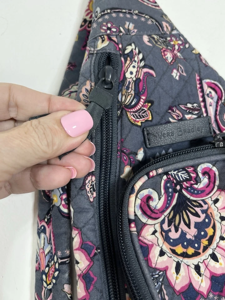 Vera Bradley Felicity пейсли женщины хлопок маленький слинга рюкзак сумка - Изображение 4 из 4