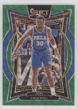 2024-25 Panini Select Concourse Green Wave Prizm 43/50 Adem Bona #97 0h6x