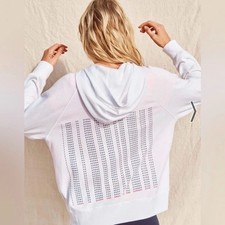 Sundry Heart White Hoodie   I want to spend the rest of my sunset with you  Sz 1