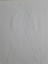 John Galliano by François Berthoud Visionary 11 White 1994 30x40 cm