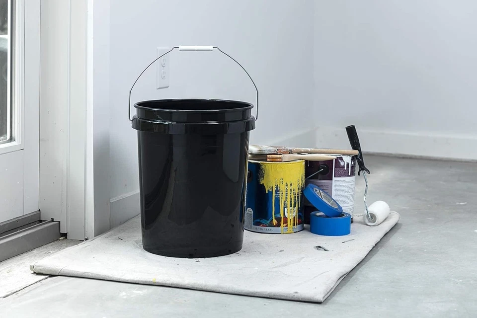 6-Pack 5-Gallon Buckets with Lids, Heavy Duty BPA-Free Food-Grade Plastic - Image 4 of 4